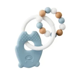 Anneau De Dentition-Nattou Lapidou Anneau dentition silicone ours et billes bois