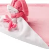 Linge De Lit | Peluches Et Câlins-Nattou Lapidou Doudou couverture corail - rose ciel