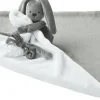 Linge De Lit | Peluches Et Câlins-Nattou Lapidou Doudou couverture anthracite - blanc