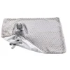 Linge De Lit-Nattou Lapidou Plaid Doudou Gris/Blanc 50x50 cm