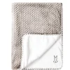 Linge De Lit-Nattou Lapidou Plaid Rose Gris/Blanc 75x100 cm
