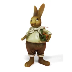 Décoration De Pâques-DDD Lapin de Pâques décoratif avec carotte 18,5 cm