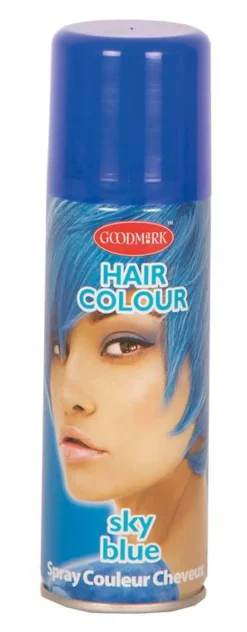 Accessoires-Partyline Laque Cheveux Bleu En Spray - 125 ml