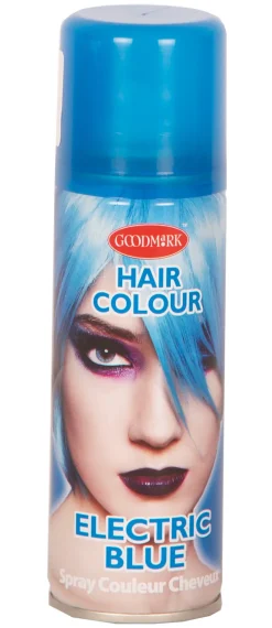 Accessoires-Partyline Laque Cheveux Fluo Bleu En Spray - 125 ml