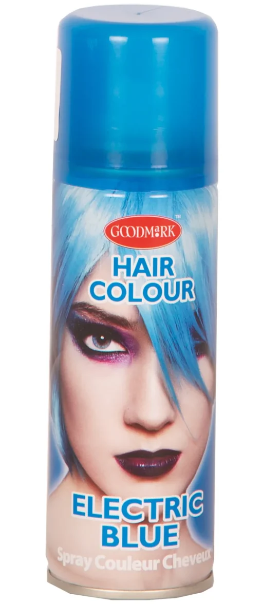 Accessoires-Partyline Laque Cheveux Fluo Bleu En Spray - 125 ml
