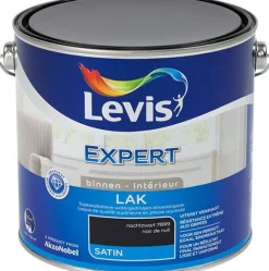 Accessoires De Peinture-Levis Laque regular satin noir nuit 2,5 L