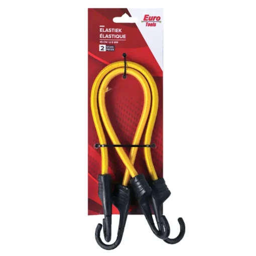 Porte-vélos-Euro Tools élastique 8 mm x 45 cm jaune