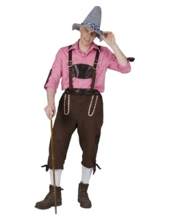 Déguisements Adultes-Euro Shop Lederhose Pantalon Tyrolien Rolf - Taille 48/50