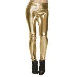 Déguisements Adultes-Euro Shop Legging Glance Or - L