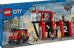 Jeux De Construction-Lego City 60414 La caserne et le camion de pompiers