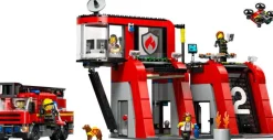 Jeux De Construction-Lego City 60414 La caserne et le camion de pompiers