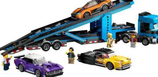 Jeux De Construction-Lego City 60408 Le camion de transport de voitures de sport