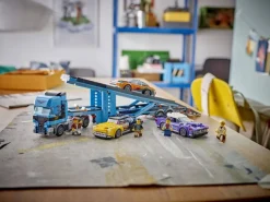Jeux De Construction-Lego City 60408 Le camion de transport de voitures de sport
