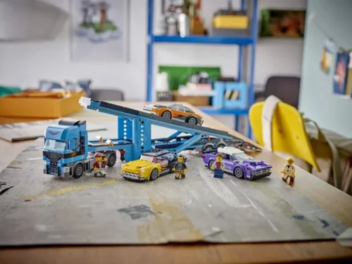 Jeux De Construction-Lego City 60408 Le camion de transport de voitures de sport