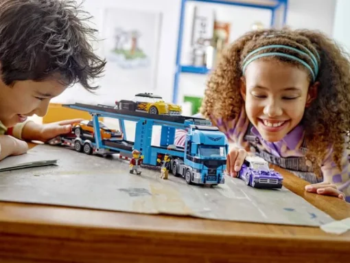 Jeux De Construction-Lego City 60408 Le camion de transport de voitures de sport