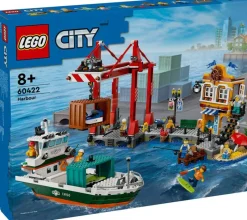 Jeux De Construction-Lego City 60422 Le port et le navire marchand