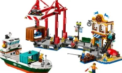 Jeux De Construction-Lego City 60422 Le port et le navire marchand