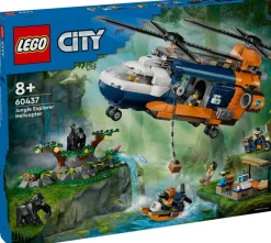 Jeux De Construction-Lego City 60437 L’hélicoptère de l’explorateur de la jungle au camp de base