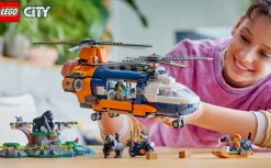 Jeux De Construction-Lego City 60437 L’hélicoptère de l’explorateur de la jungle au camp de base