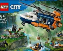 Jeux De Construction-Lego City 60437 L’hélicoptère de l’explorateur de la jungle au camp de base