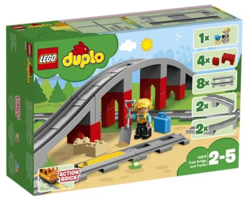 Jeux De Construction-Lego Duplo 10872 Treinbrug En -Rails