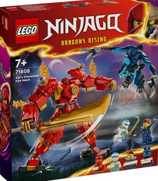 Jeux De Construction-Lego Ninjago 71808 Le robot élémentaire du feu de Kai