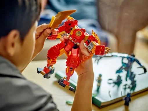 Jeux De Construction-Lego Ninjago 71808 Le robot élémentaire du feu de Kai