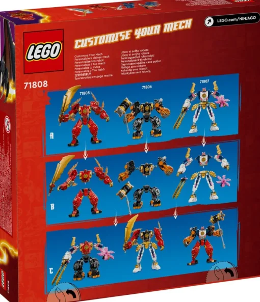 Jeux De Construction-Lego Ninjago 71808 Le robot élémentaire du feu de Kai