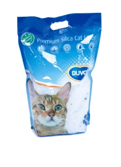 Toilettes Pour Chat-Duvo + Litière chat premium silica 5 L