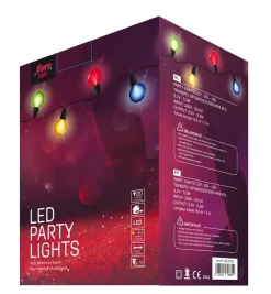Éclairage Extérieur | Eclairage D'ambiance-Euro Light Lumières fête LED 20 lampes multicolor