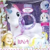 Poupées Et Peluches-Bambolina Luna Licorne Interactif - 3 Histoires - Yeux Mobiles - 36cm