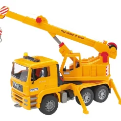 Véhicules-Bruder Man Camion-Grue Jaune