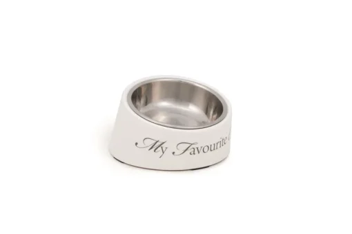 Gamelles-Beeztees Mangeoire 'My favourite cat' blanc 14 cm