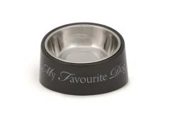 Gamelles-Beeztees Mangeoire 'My favourite dog' gris 18 cm