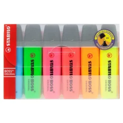 Marqueurs-Stabilo Marqueurs Boss Original - 6 pièces en sachet