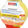 Rubans Adhésif-Tesa Masquage Precision Indoor jaune 25 m x 38 mm