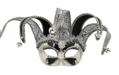 Accessoires-Partyline Masque Vénitien Argent