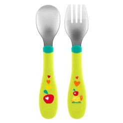 Ustensiles De Repas-Chicco Mes premiers Couverts bouts Inox 18M+
