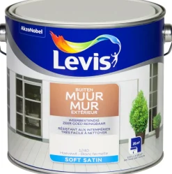Peinture Mur Et Plafond | Peinture Pour Plafond Et Murale-Levis Mono façade blanc fermette 2,5 L