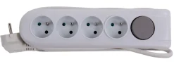 Câbles-Euro Tools Multi-prises avec interrupteur et corde 1,5 m 4 x 16 A