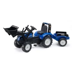 Vélo Et Conduite-Falk New holland backhoe avec remorque