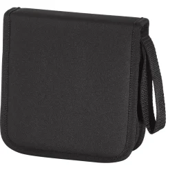 Cd-Hama Nylon wallet 32 cd noir/rouge