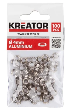 Pinces-Kreator Oeillets aluminium 4 mm 100 pièces