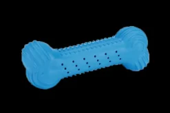 Jouets-Beeztees Os caoutchouc frisco bleu 10 cm