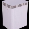 Décoration Pratique-DDD Panier blanc avec couvercle L