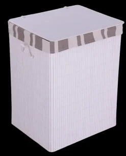 Décoration Pratique-DDD Panier blanc avec couvercle L