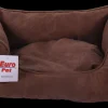 Dormir Confortablement-Euro Pet Panier cuir brun 70 x 60 x 21 cm