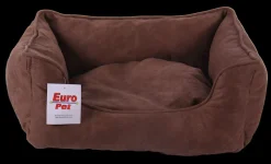 Dormir Confortablement-Euro Pet Panier cuir brun 70 x 60 x 21 cm