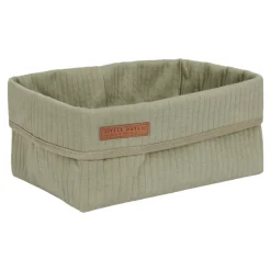 Produits De Soin Et Accessoires-Little Dutch Panier de toilette grand Pure Olive