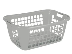 Box Et Panier À Linge-Sunware Panier linge argent 65 x 45 x 27 cm